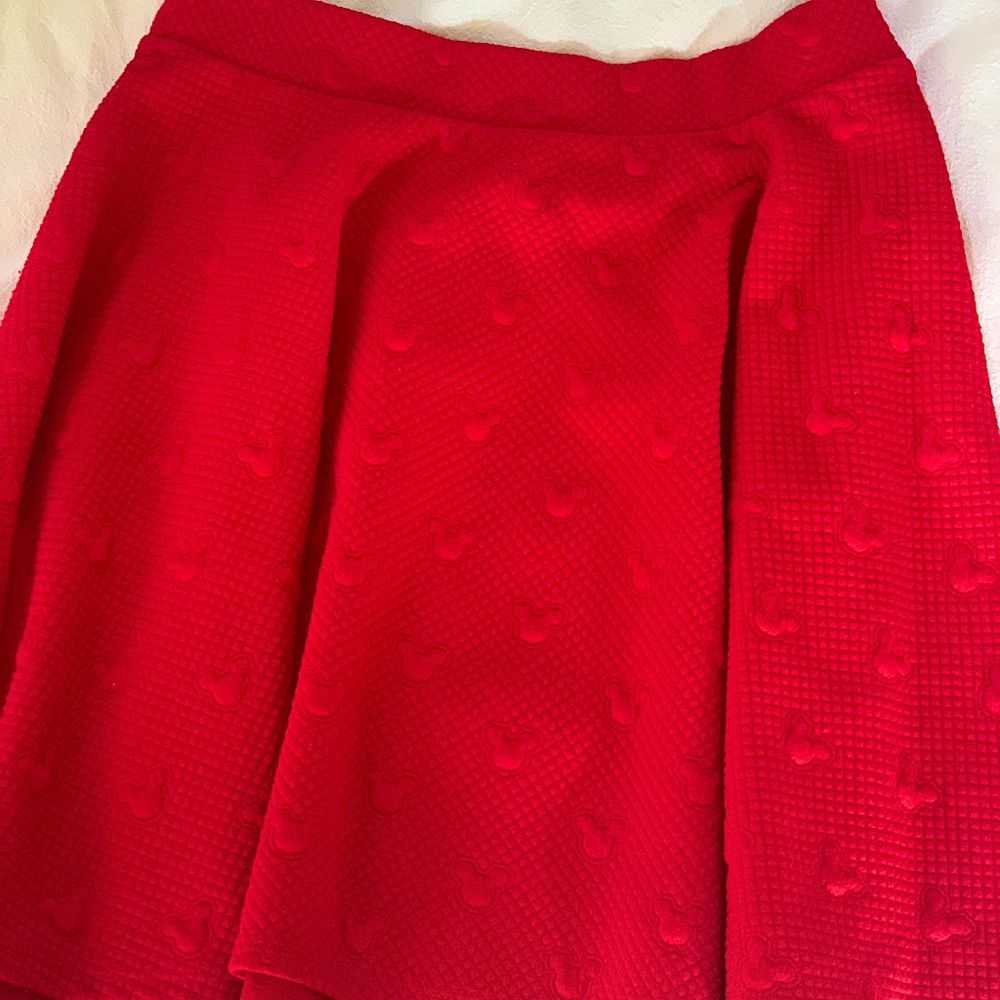 Lauren Conrad Disney Mickey Quilted Skater Skirt-M